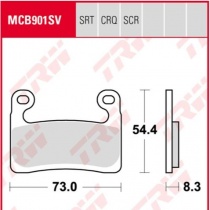 Колодки тормозные TRW Lucas MCB901SV