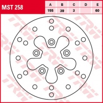 Диск тормозной TRW Lucas MST258