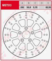 Диск тормозной TRW Lucas MST513