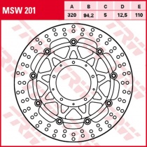 Диск тормозной TRW Lucas MSW201
