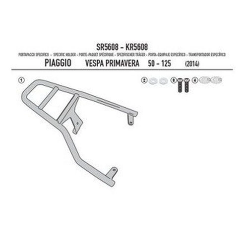 Кріплення центрального кофра Kappa KR5608