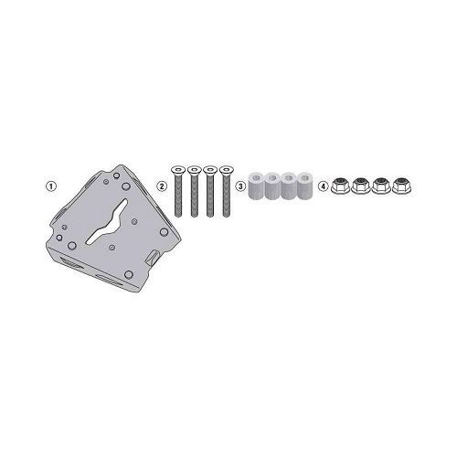 Кріплення кофра центрального Kappa KRA8203