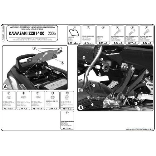 Кріплення бокових кофрів Kappa KLX446
