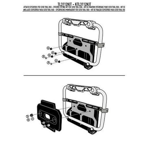 Кріплення кофра центрального Kappa KTL3112KIT