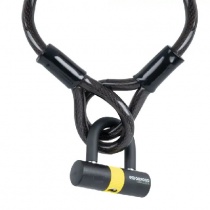 Трос противоугонный Oxford LK221 Black/Yellow