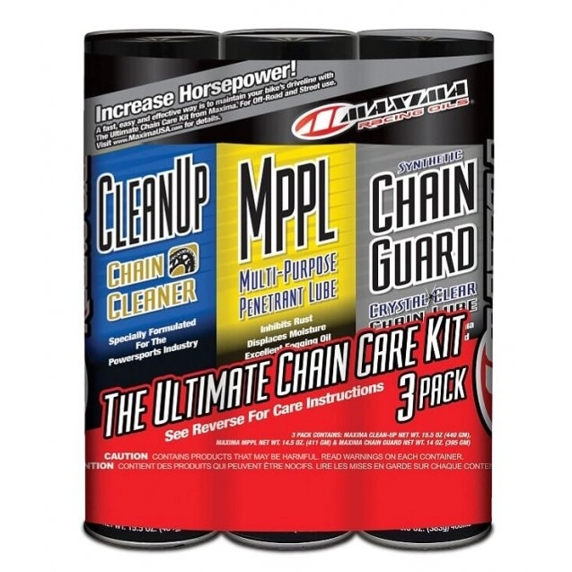 Комплект для обслуговування ланцюга Maxima Chain Syntetic Ultimate Chain Care Combo Kit