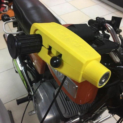 Замок блокировки рычага тормоза Oxford LK301 Yellow