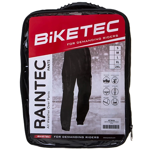 Штани дощові Biketec Black