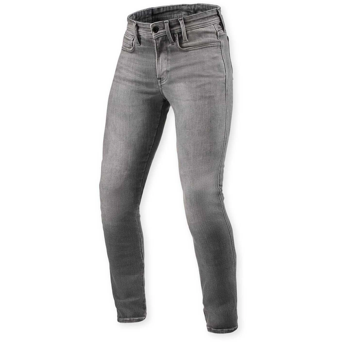Мотоджинси Revit Piston 3 SK L32 Medium Grey
