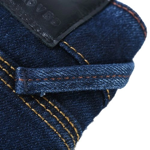 Мотоджинси Oxford Straight Rinse Long Blue