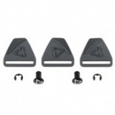 Набор застежек наколенника Leatt Dual Axis Black