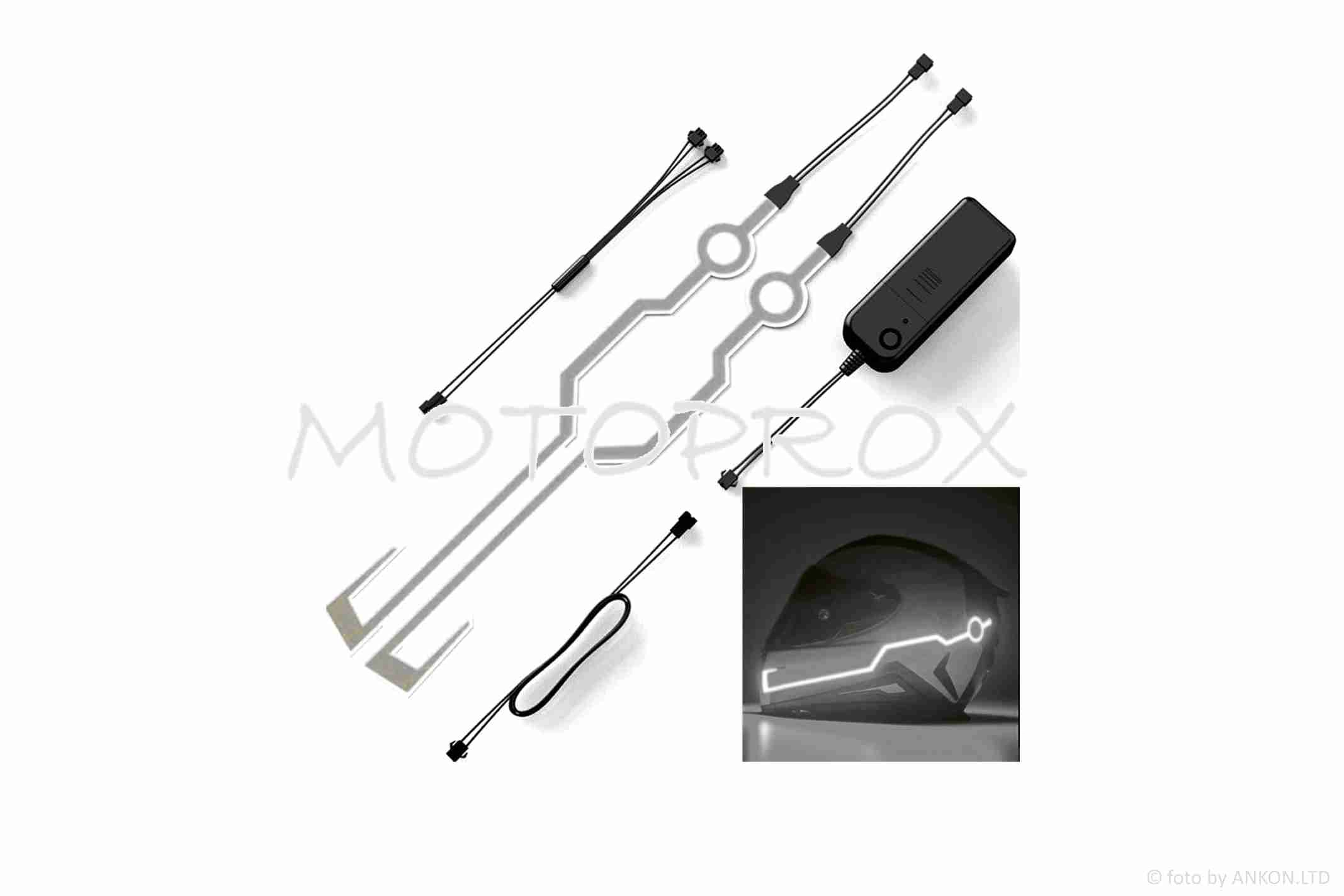 Підсвітка шолома Motorace LED біла