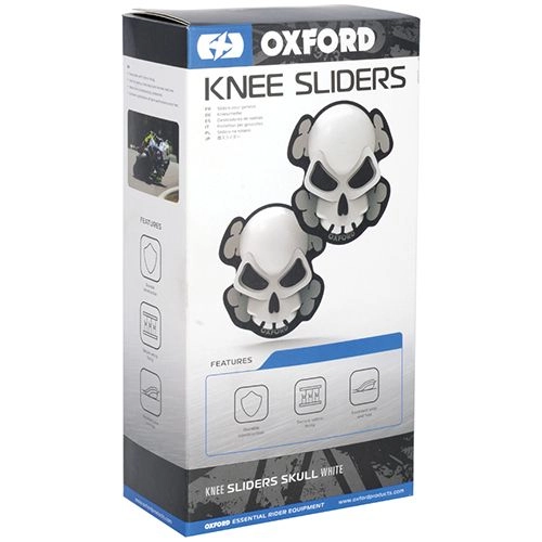 Слайдери коліна Oxford Skull White