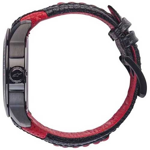 Годинник Alpinestars Tech Watch 3H Leather Srtap Black/Red