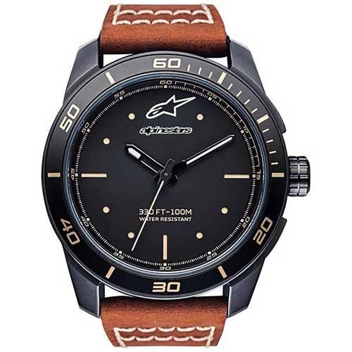 Годинник Alpinestars Tech Watch 3H Matt Black/Brown