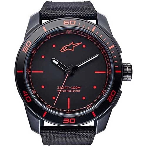 Годинник Alpinestars Tech Watch 3H Nylon Srtap Black/Red