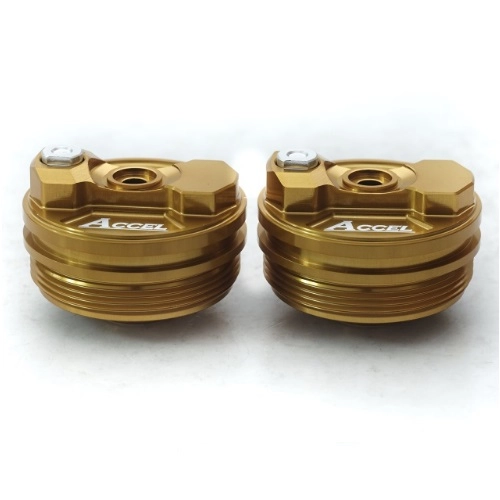 Пробки пера передней вилки Accel AFTC02 Gold