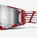 Мотоочки 100% Armega Oversized Deep Red Flash Mirror Silver Lens