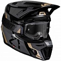 Шлем Leatt Moto 8.5 Black + Мотоочки Leatt Velocity 5.5 Black Clear Lens
