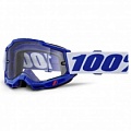 Мотоочки 100% Ride Accuri II Enduro Blue/White Dual Clear Lens