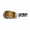 Мотоочки 100% Ride Armatic Pitch Grey/Black True Gold Mirror Lens