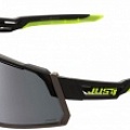 Мотоочки Just1 Sniper Black-fluo Yellow Grey Mirror Lens