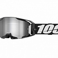 Мотоочки 100% Armatic Black Mirror Silver Lens