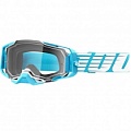 Мотоочки 100% Armega Oversized Sky Blue/White Clear Lens