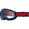 Мотоочки 100% Strata II Navy/Red Clear Lens