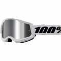 Мотоочки 100% Strata II Junior White Mirror Silver Lens