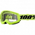 Мотоочки 100% Strata II Neon Yellow Clear Lens