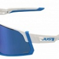 Мотоочки Just1 Sniper White/Blue Mirror Lens