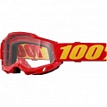 Мотоочки 100% Accuri 2 OTG Red/Orange Clear Lens