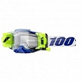 Мотоочки 100% Armega Forecast Blue/White/Yellow Clear Lens Roll-Off