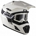 Шлем Leatt 7.5 Adventure White + Мотоочки Leatt Velocity 2.5 Clear Lens