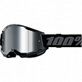 Мотоочки 100% Strata 2 Black Mirror Silver Lens