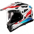 Шлем LS2 MX702 Pioneer II Namib White/Blue/Red