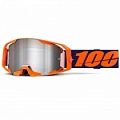 Мотоочки 100% Armatic Neon Orange Mirror Silver Lens
