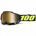 Мотоочки 100% Ride Accuri II Fairbanks Black/Yellow True Gold Mirror Lens