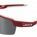 Мотоочки Just1 Sniper Urban Red/White Silver Mirror Lens