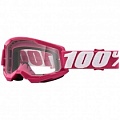 Мотоочки 100% Strata 2 Junior Fletcher Pink Clear Lens
