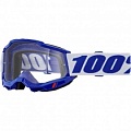 Мотоочки 100% Accuri 2 Blue/White Clear Lens